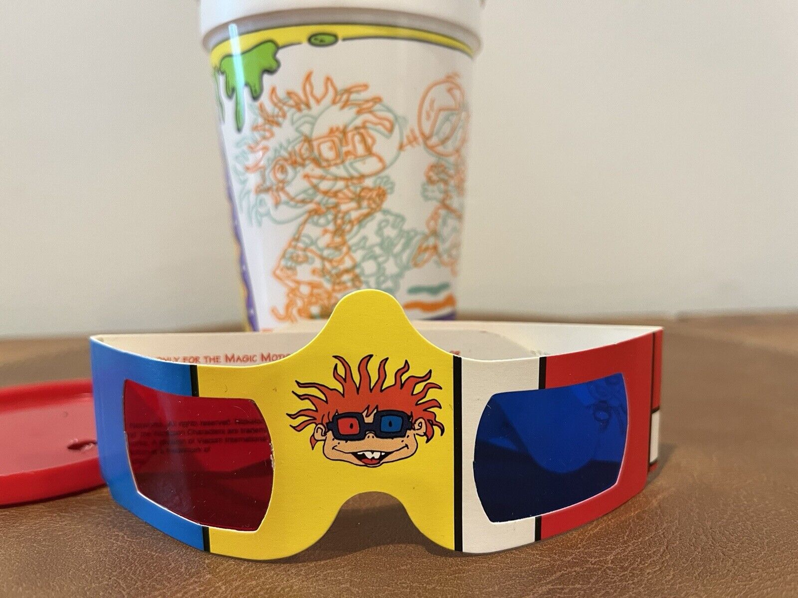1991 Rugrats 3D Nickelodeon Cup With Original 3D Glasses