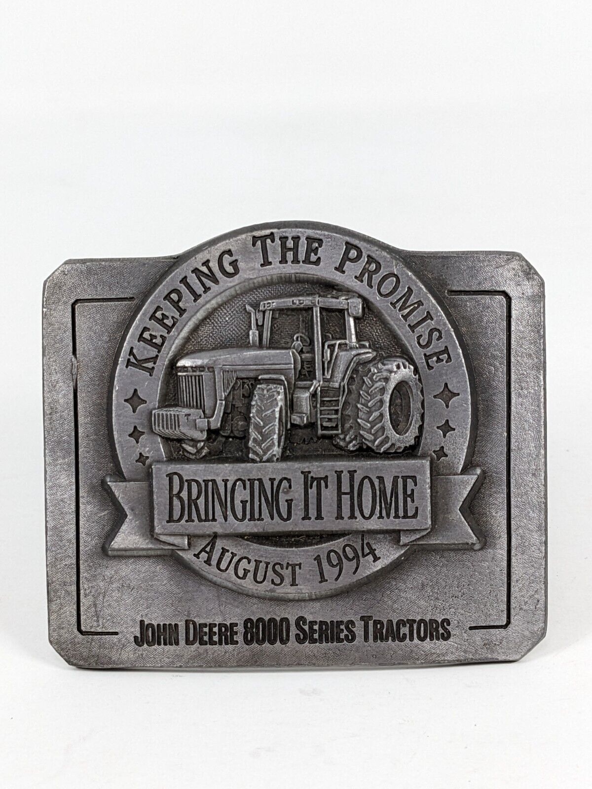 Vintage John Deere ‘Bringing It Home’ 8000 Tractor 1994 Ltd. Edition Belt Buckle