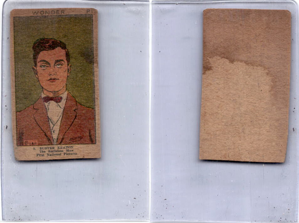 W Strip Cards, Movie Stars, #8 Buster Keaton