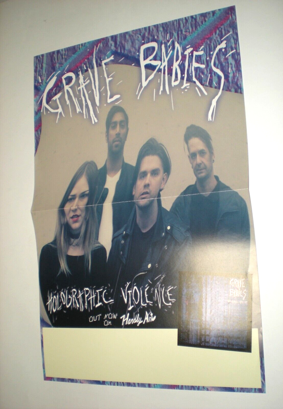 POSTER by GRAVE BABIES holographic violence Fr the Band album release tour art 8