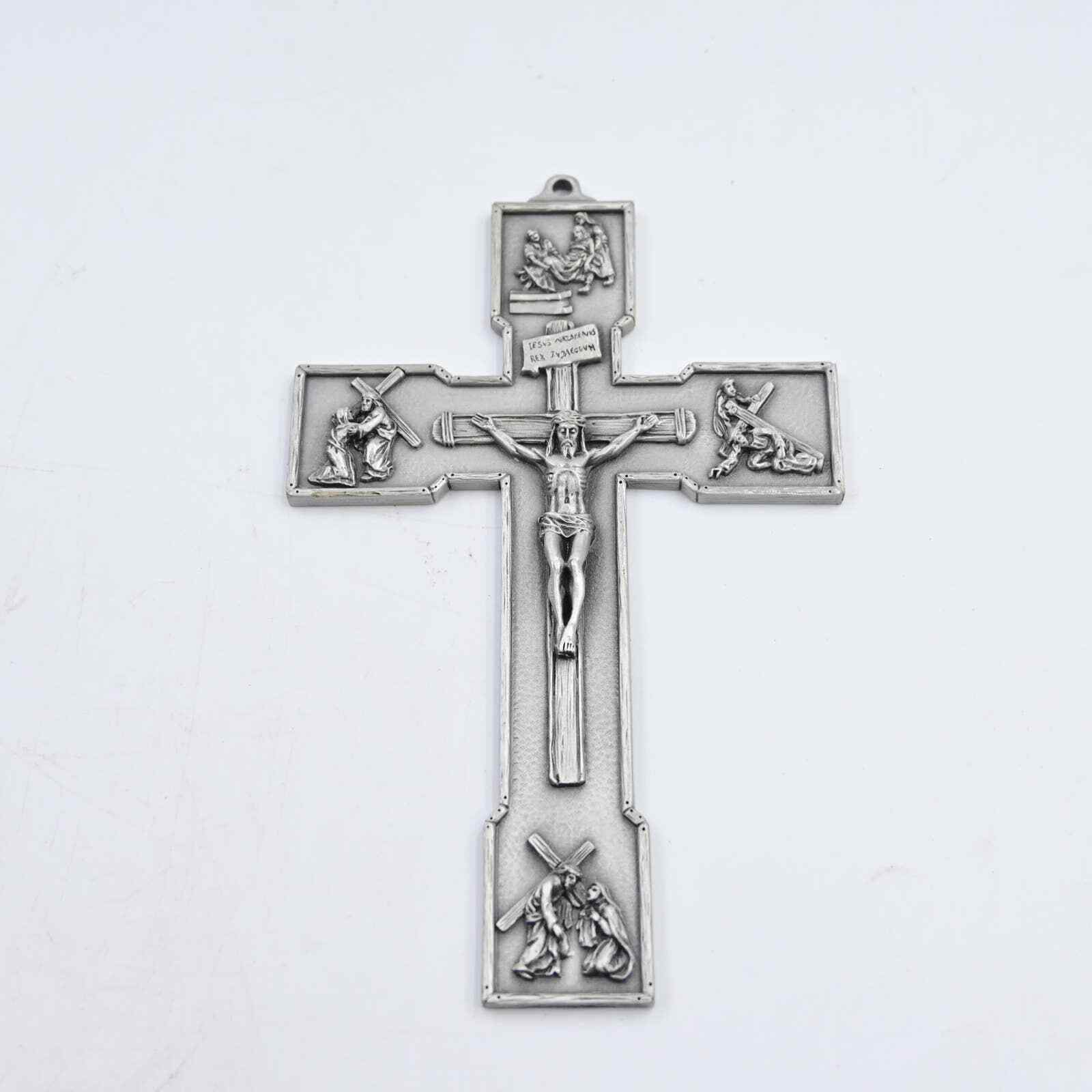 2004 JCC Signed Fine Pewter Celtic Cross Crucifix Metal Wall Plaque 