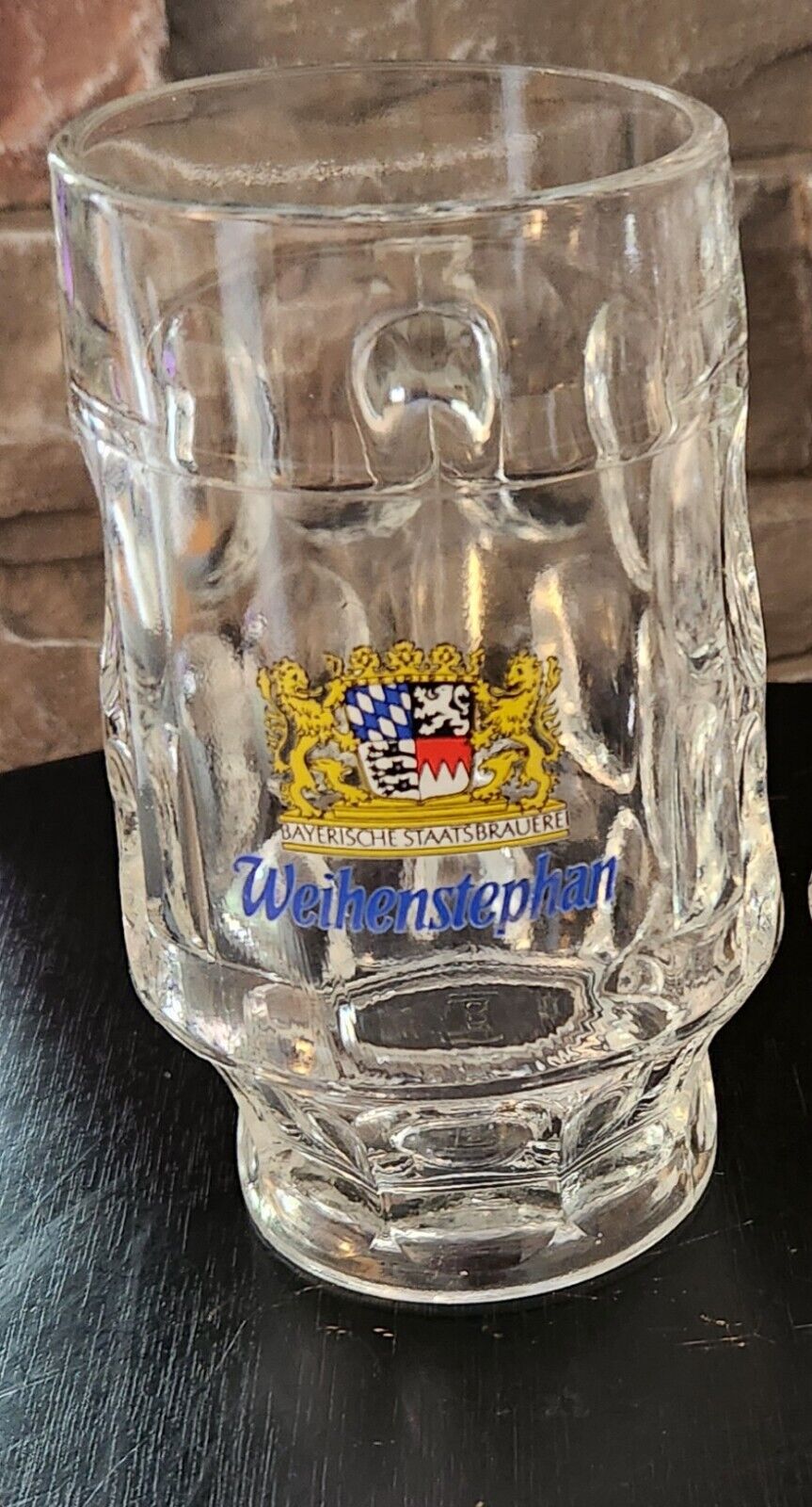 Weihenstephan German/Bavarian Dimpled Beer Glass Stein