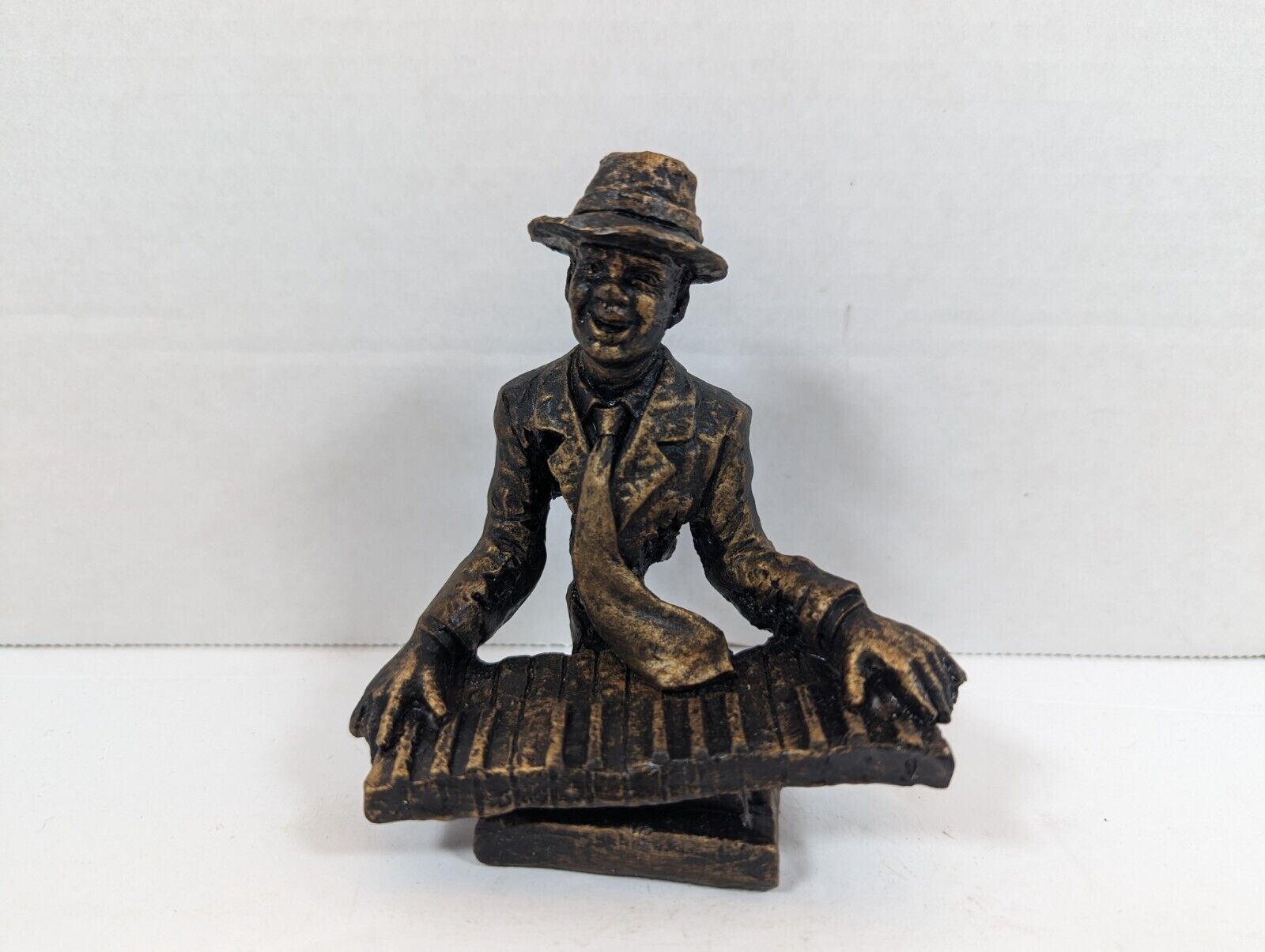 Vintage Jazz Band Mini Copper Dry Brushed Keyboard Figure
