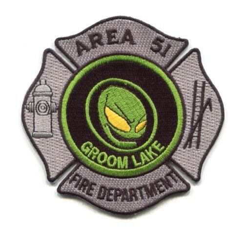 Area 51 Fire Department Groom Lake Patch Nevada NV Alien