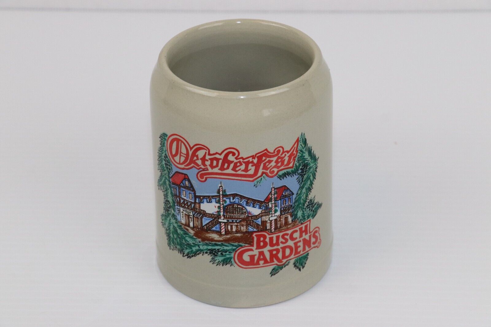 Vintage Thewalt Busch Gardens Octoberfest Beer Mug Stein Pottery Western Germany