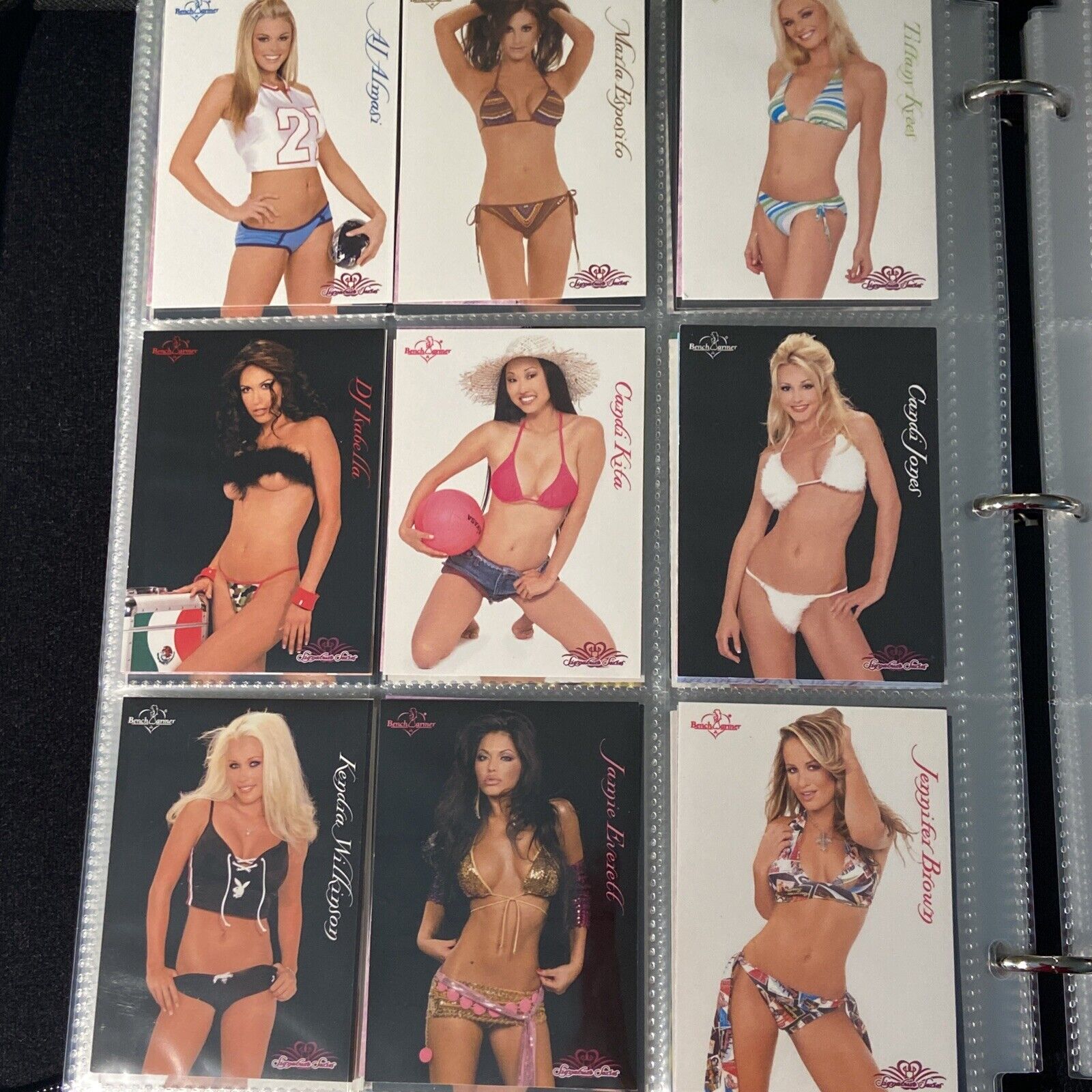 Lot Of 9 Benchwarmer adult trading cards L@@K Sexy Models