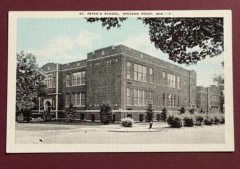St. Peter\'s School, Stevens Point, WI Wisconsin-antique unposted postcard