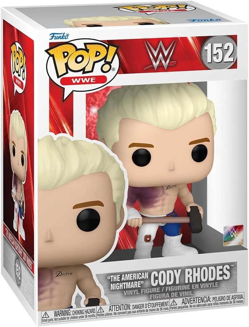 Funko Pop WWE Cody Rhodes (The American Nightmare) Figure w/ Protector