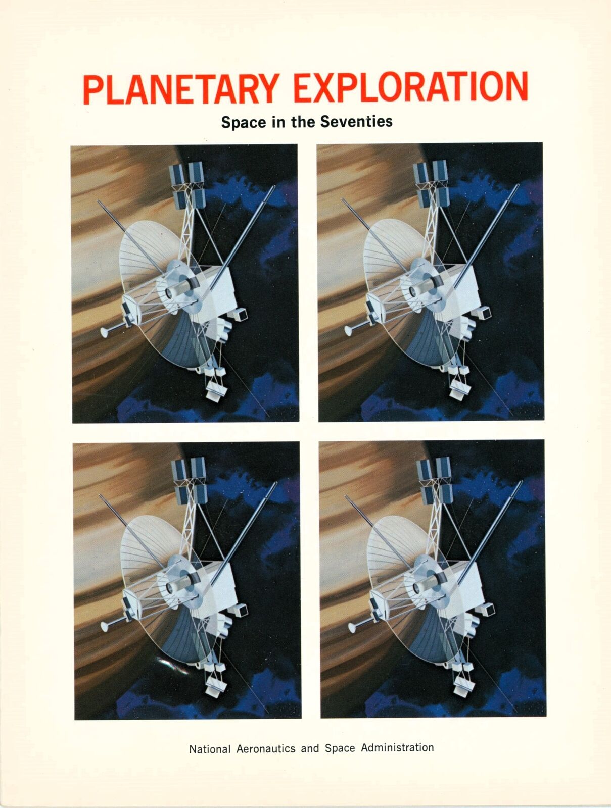 1971 NASA Planetary Exploration Space In The Seventies EP-82 Original Book 