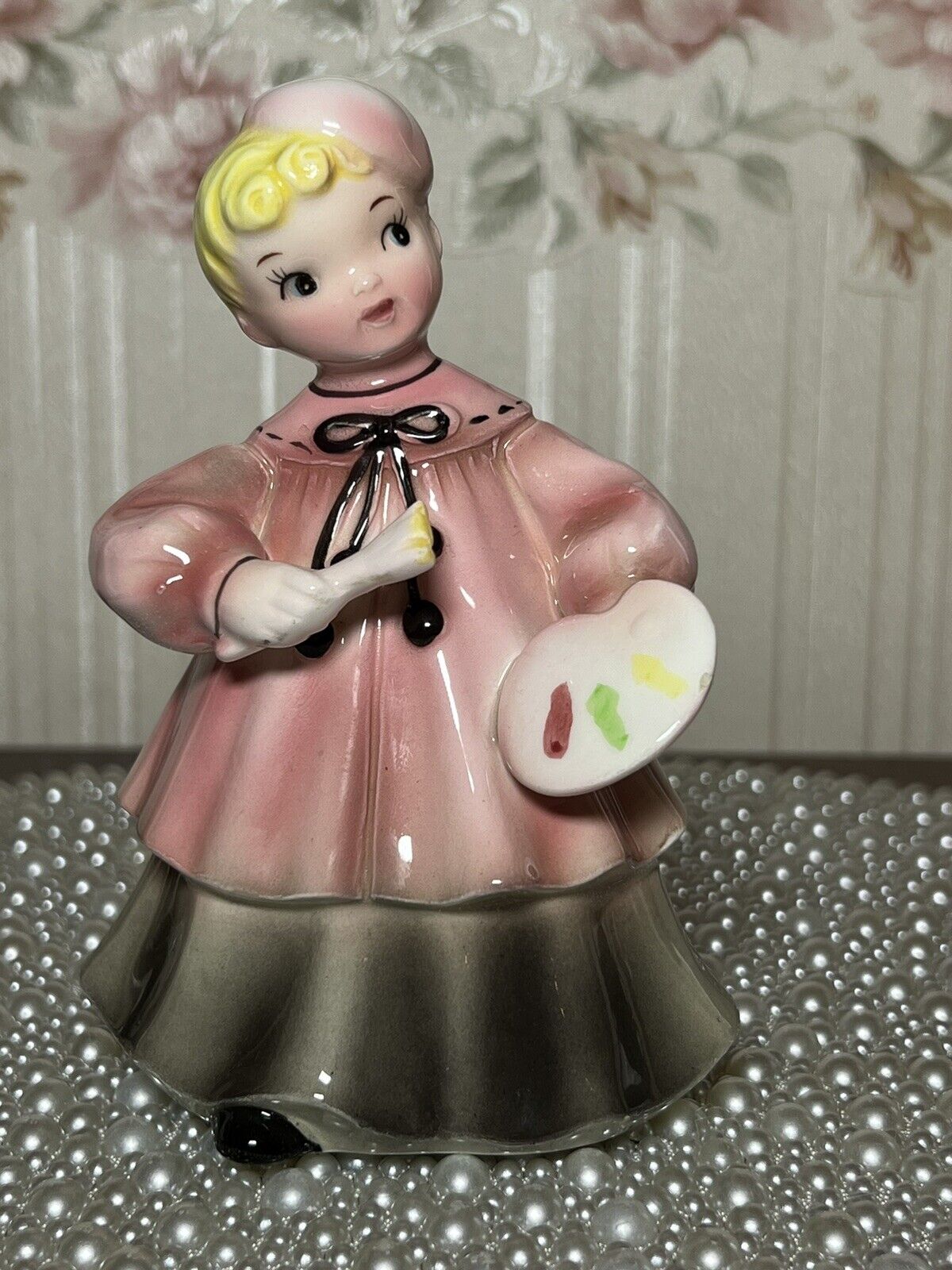 Vintage 1959 Arnart Collette Sweet French Mademoiselle Artist Figurine 7826