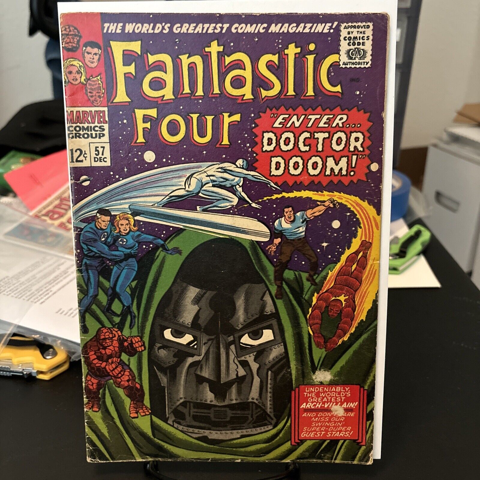Fantastic Four #57 - Marvel Comics - Doctor Doom, Silver Surfer, Sandman