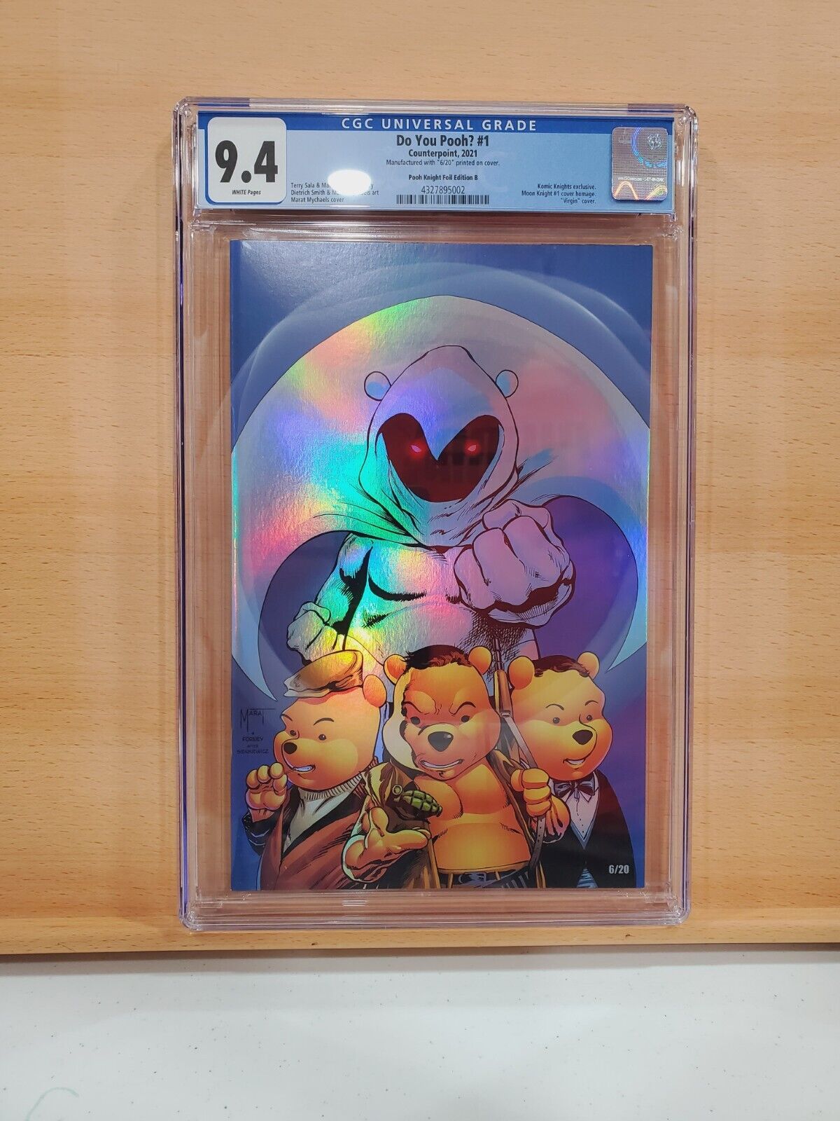 Counterpoint Do You Pooh #1 Moon Knight Pooh Knight Foil Variant 6/20 CGC 9.4