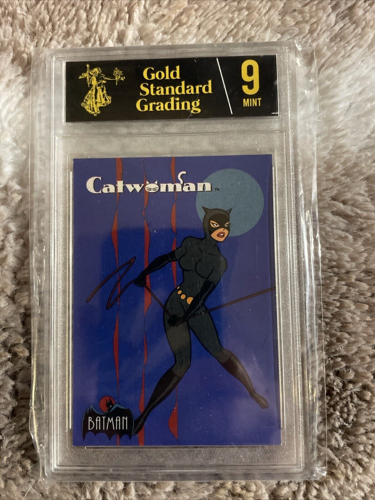 1993 Batman Animated Series Catwoman Gold Standard Grading 9 MINT