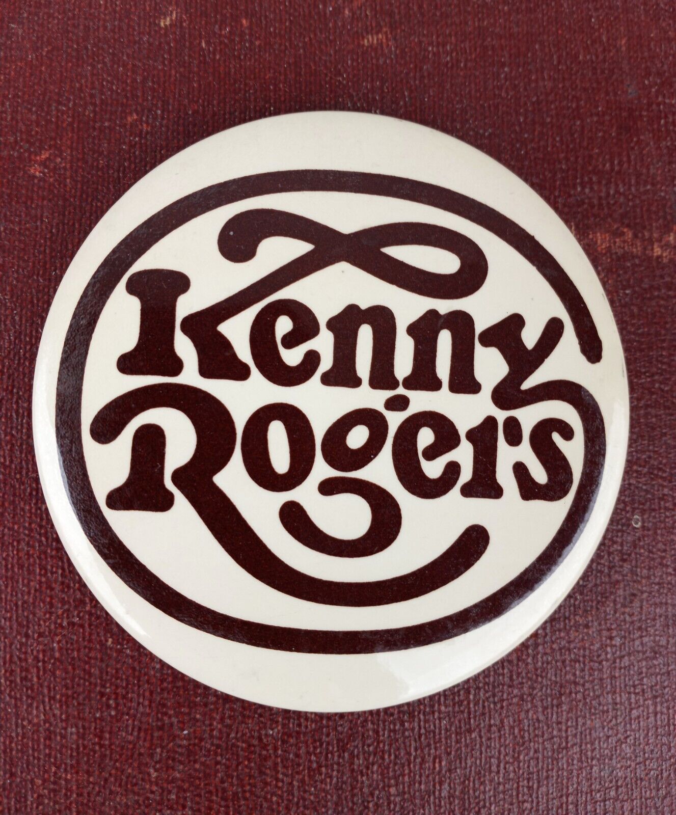 Vintage Kenny Rogers 1970s 80\'s Pinback Button Country gambler Seinfeld chicken 