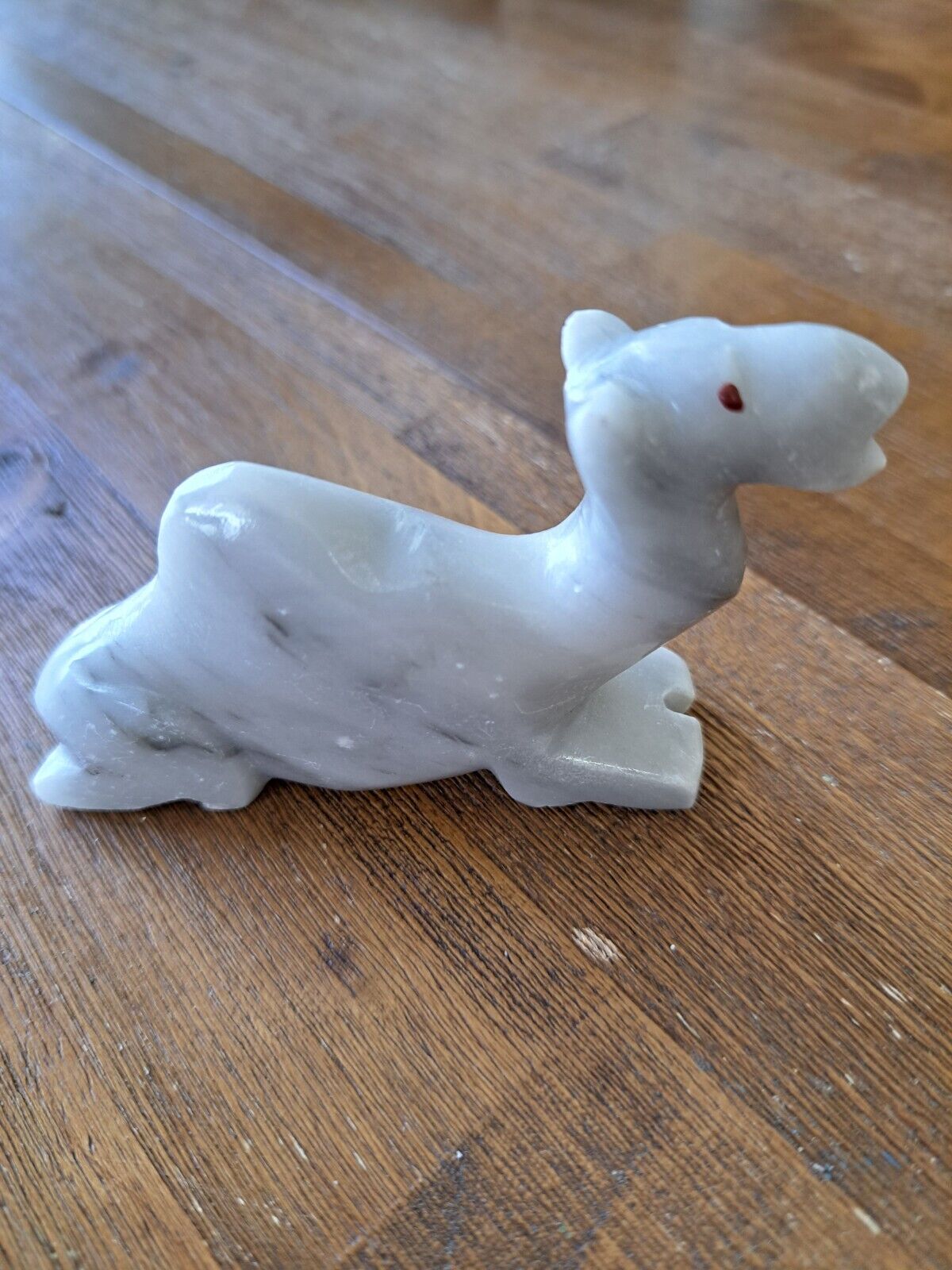 Small Hand Carved Stone   Camel Figurine 3\