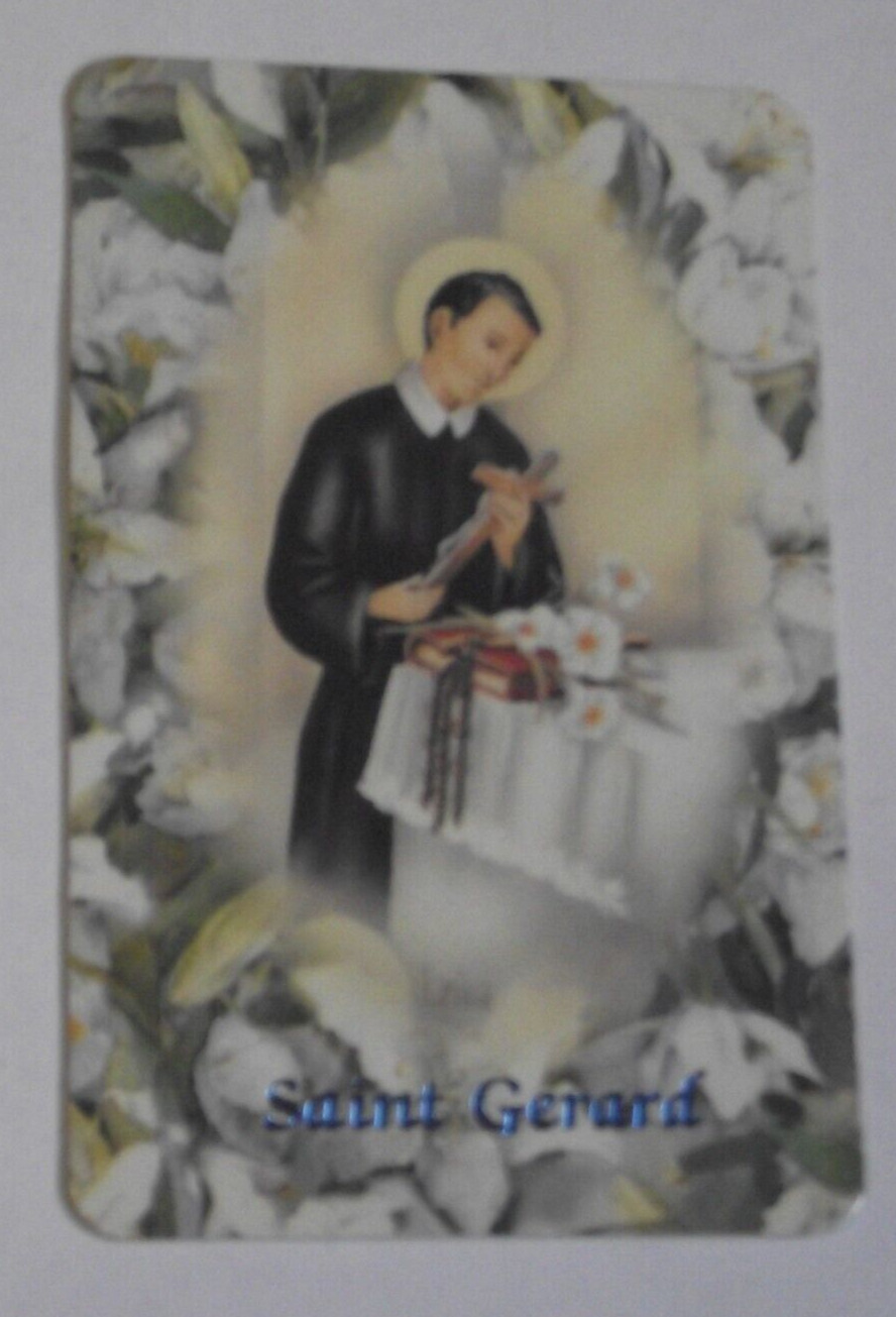 Vtg relic prayer card Saint Gerard Majella patron of expectant mothers fertility