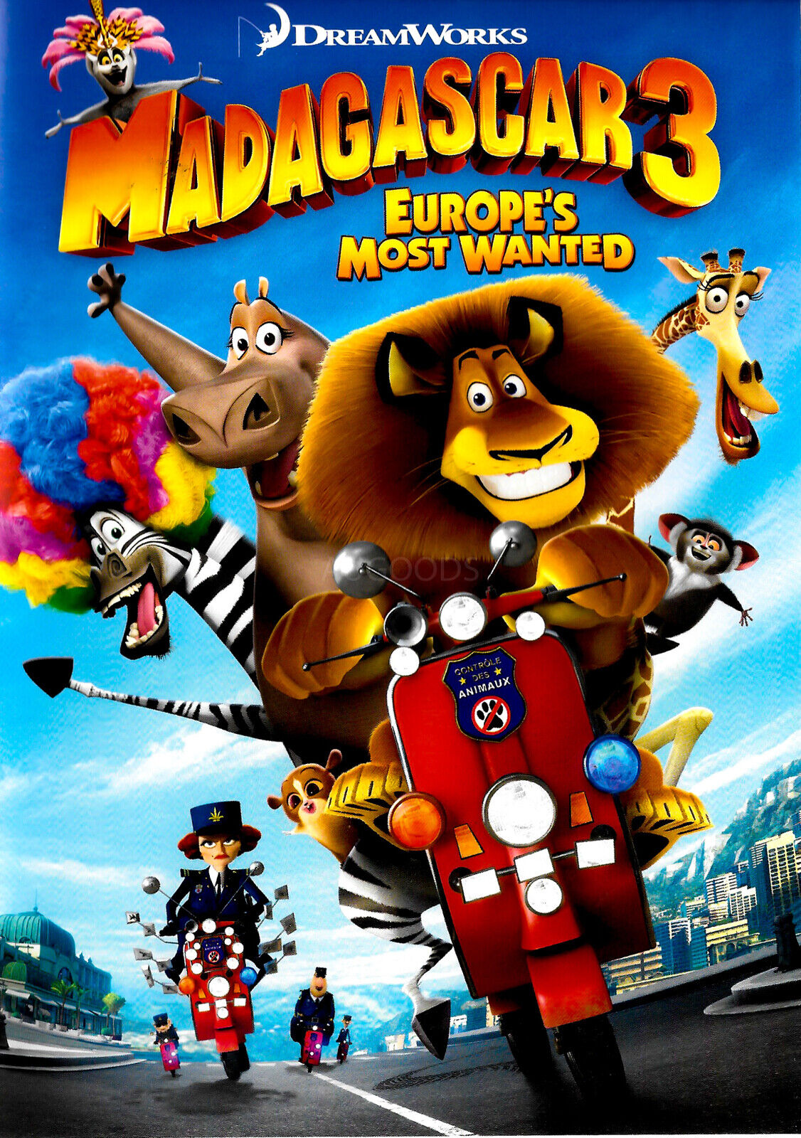 MADAGASCAR 3 - EUROPES MOST WANTED -Rare DVD Aus Stock -Kids & Family 