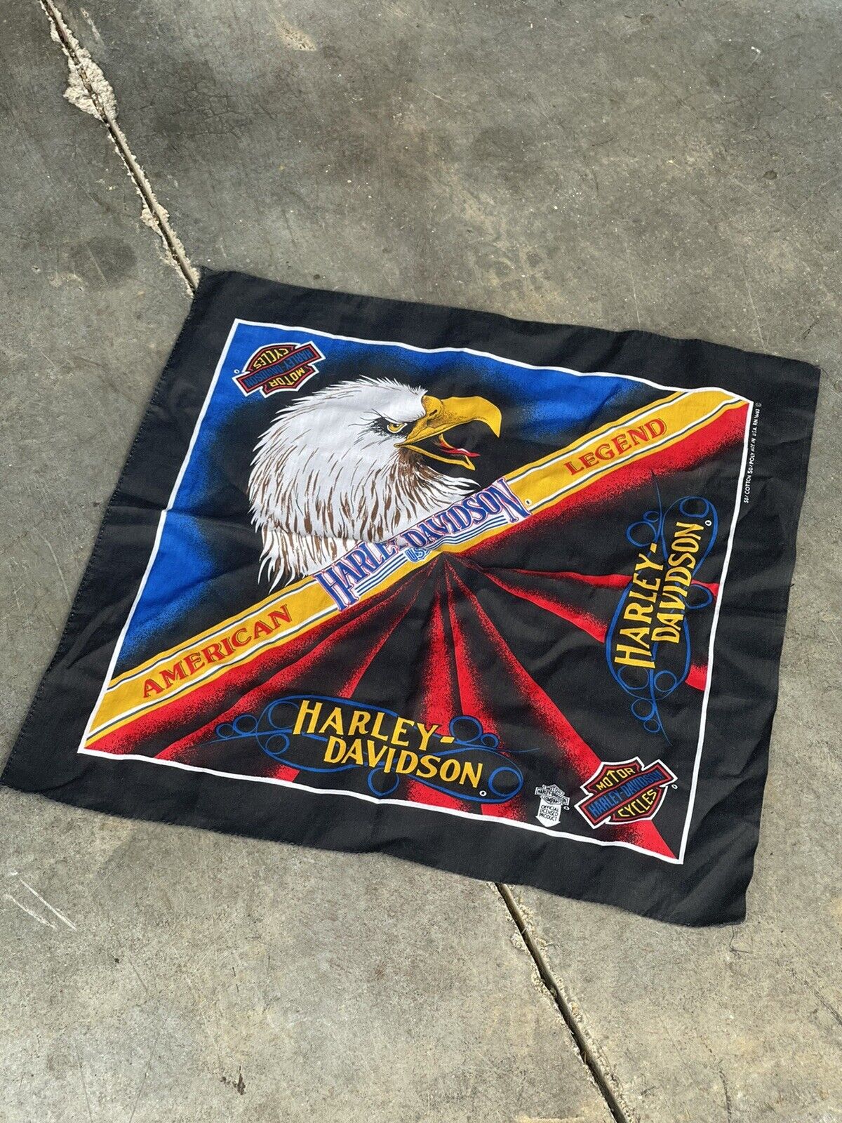 Harley Davidson | 90s Eagle | Vintage Bandana