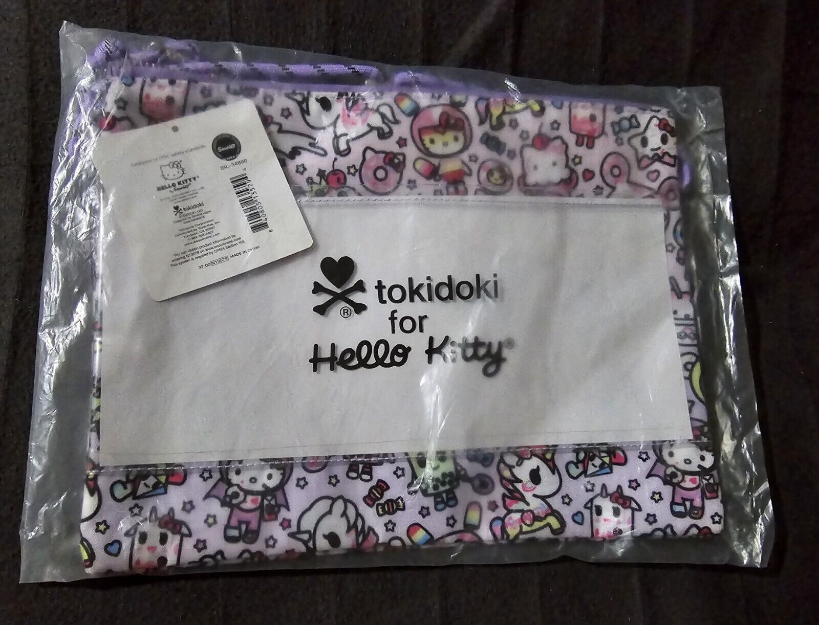 Tokidoki for Hello Kitty Lilac Crossbody Bag NWT