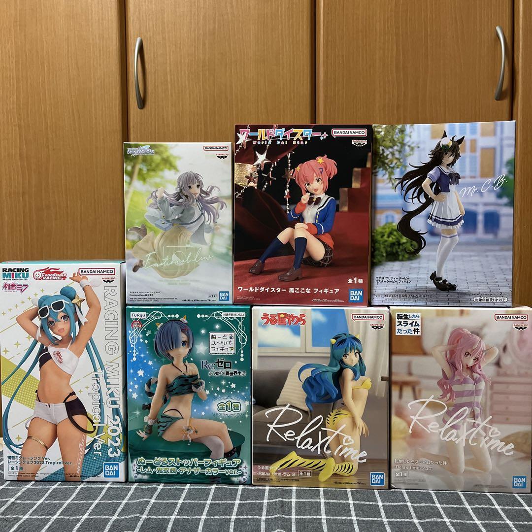 Anime Mixed set Tensura Re:ZERO etc. Girls Figure Anime Goods lot of 7 Set sale