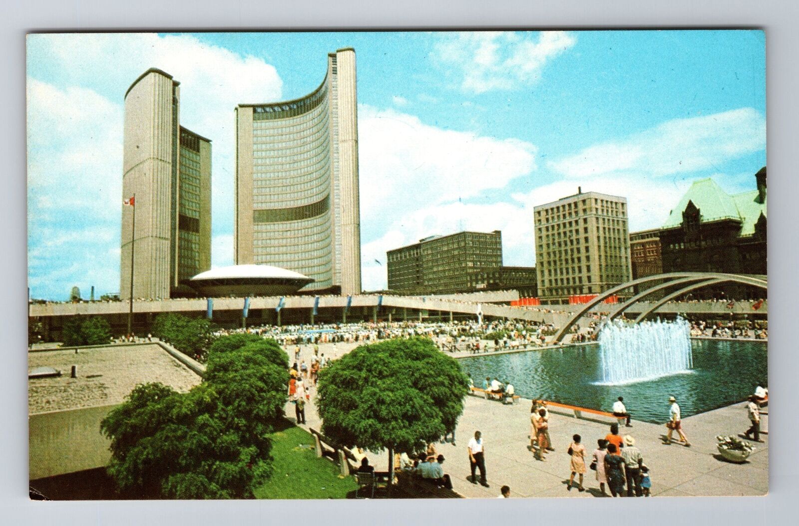 Toronto-Ontario, The City Hall, Antique, Vintage Souvenir Postcard