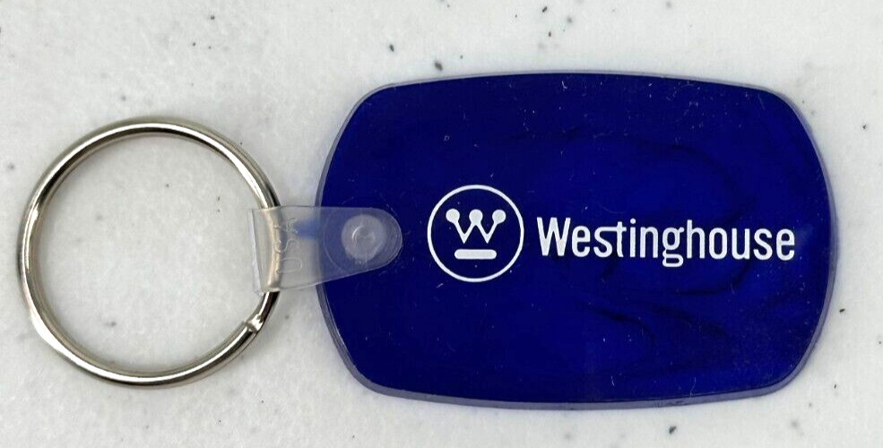 Westinghouse Electric Company Blue Rubber Keychain Keyring Fob Monroeville PA