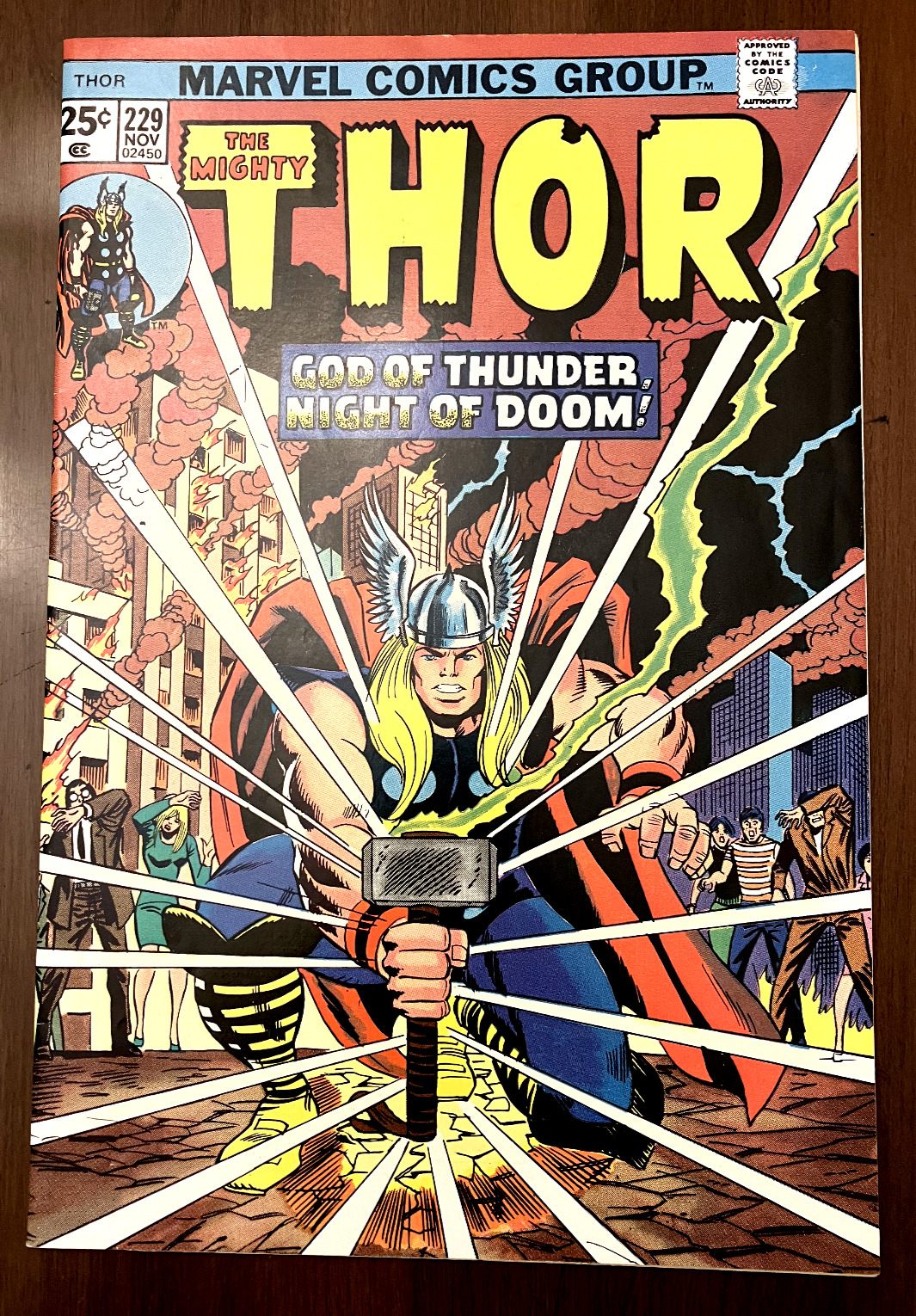 THOR #229 Marvel Comics HULK 181 AD (Fine+) 1974