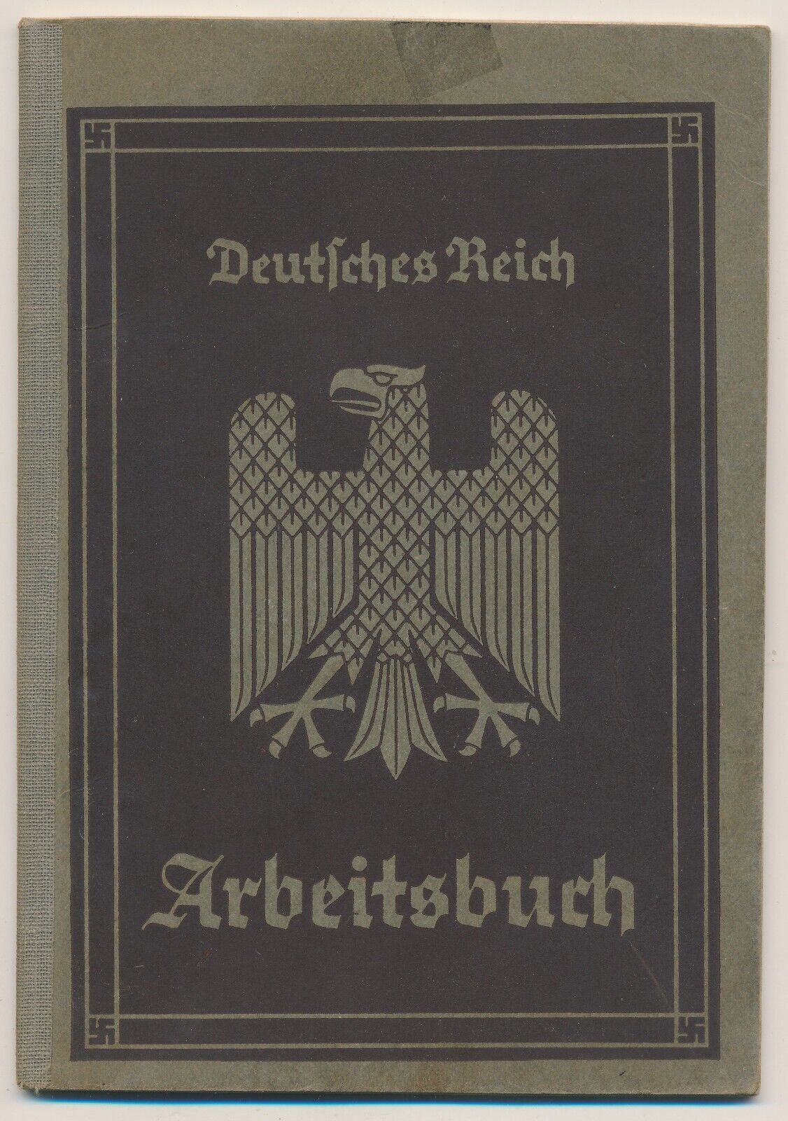 WW1 WW2 German Deutsches Reich Arbeitsbuch ID book paperwork vet estate