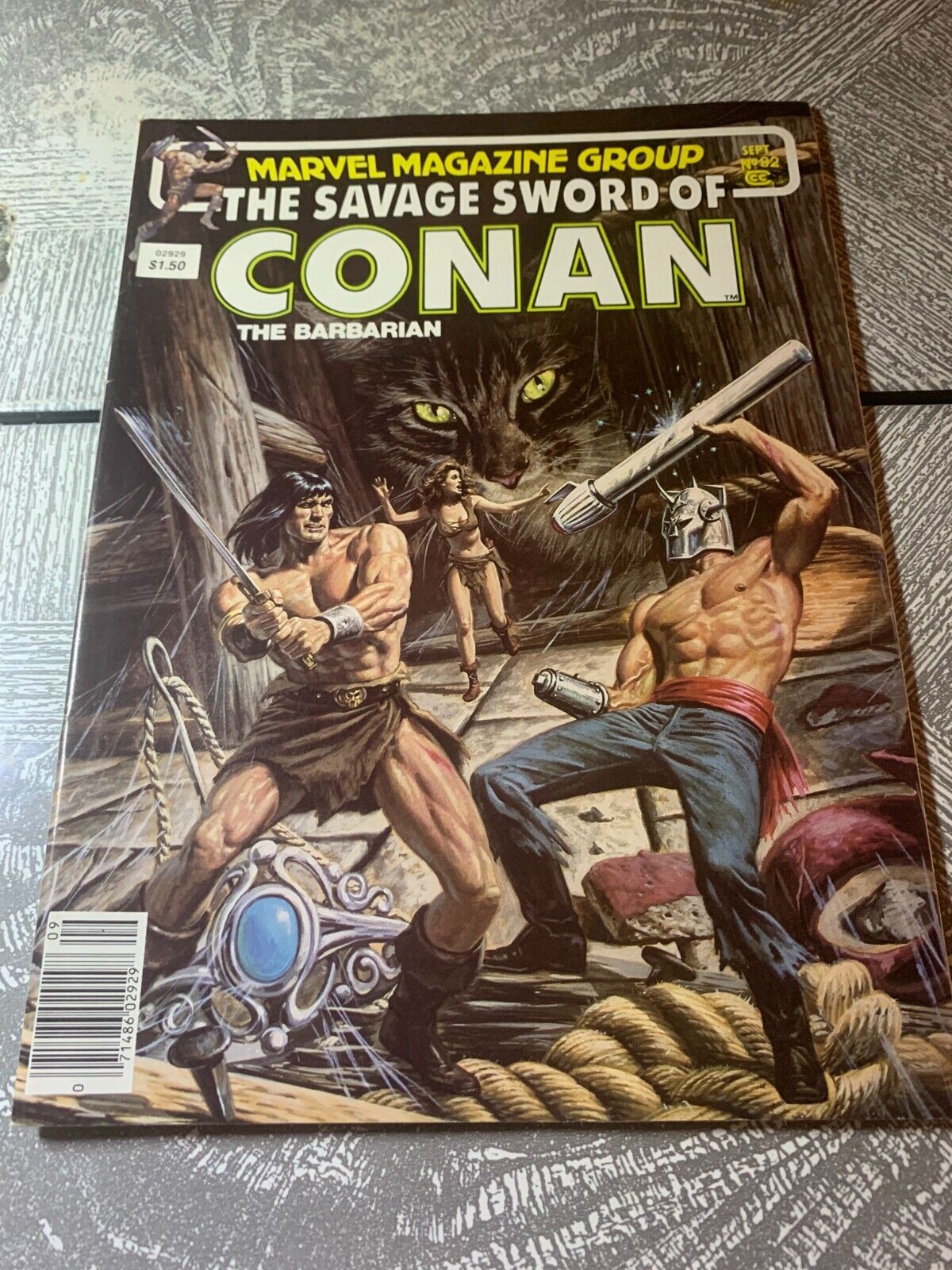 The Savage Sword of Conan 92 Newsstand Marvel Magazine Comic Sep 1983