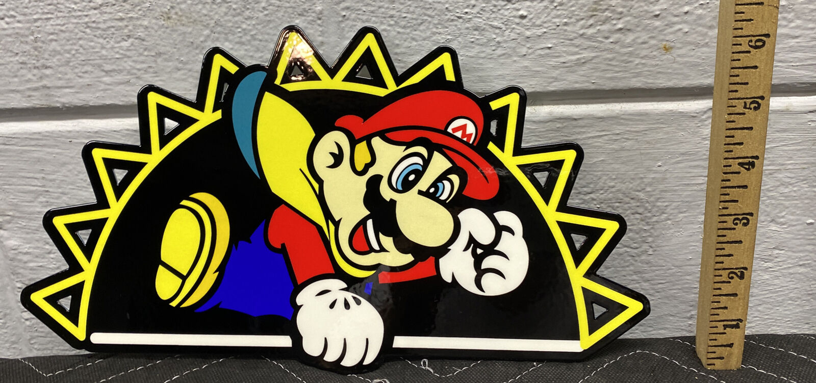 Mario Brothers Diecut Metal Sign Video Games Nintendo Gaming System Gas Oil