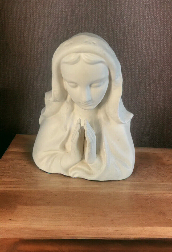 Vintage Inarco 1962 Praying Mother Madonna Virgin Mary Planter Porcelain E322