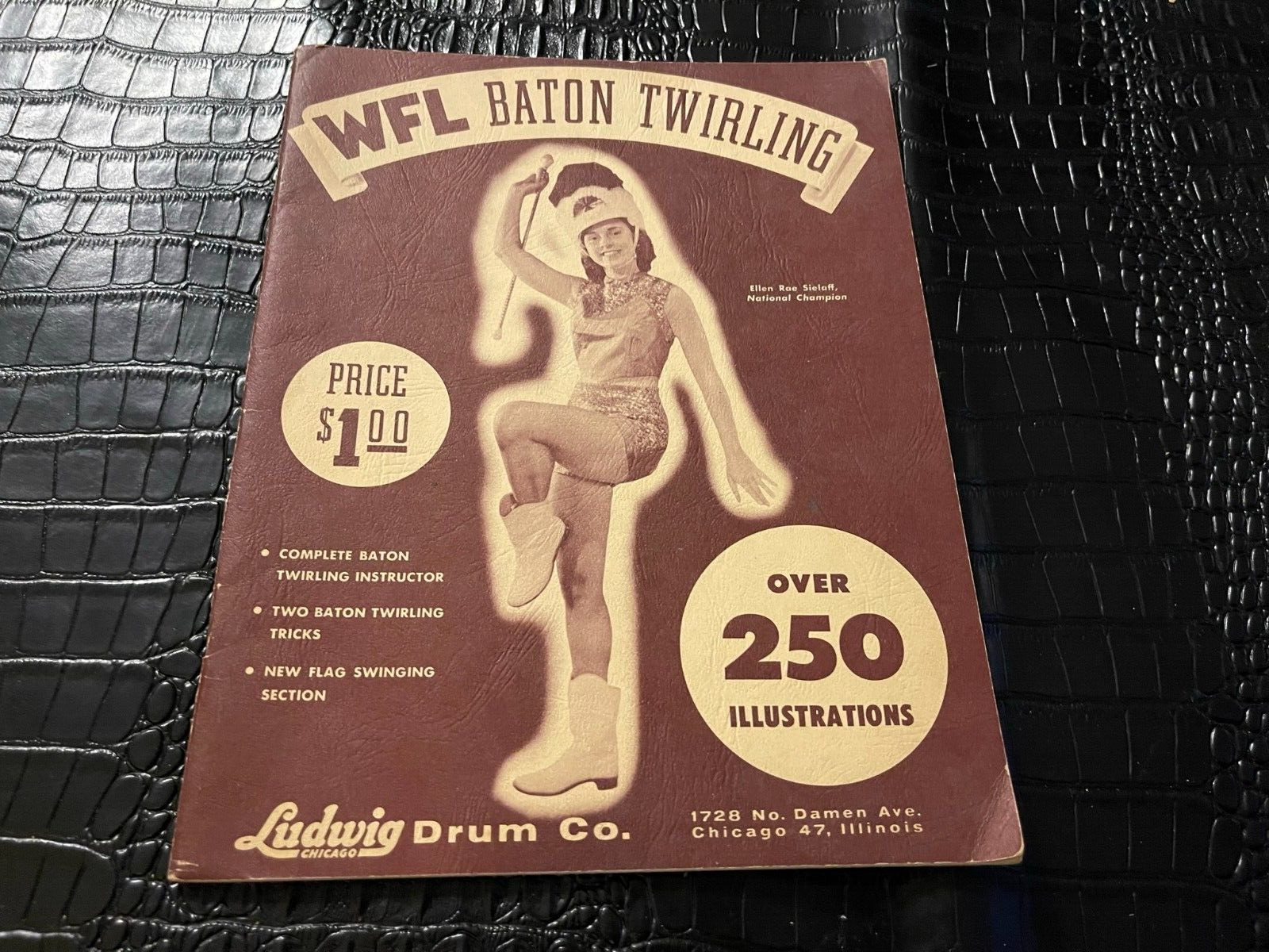 1956 WFL BATON TWIRLING BY LUDWIG DRUM CO - OVER 250 ILLUSTRATIONS misc1359