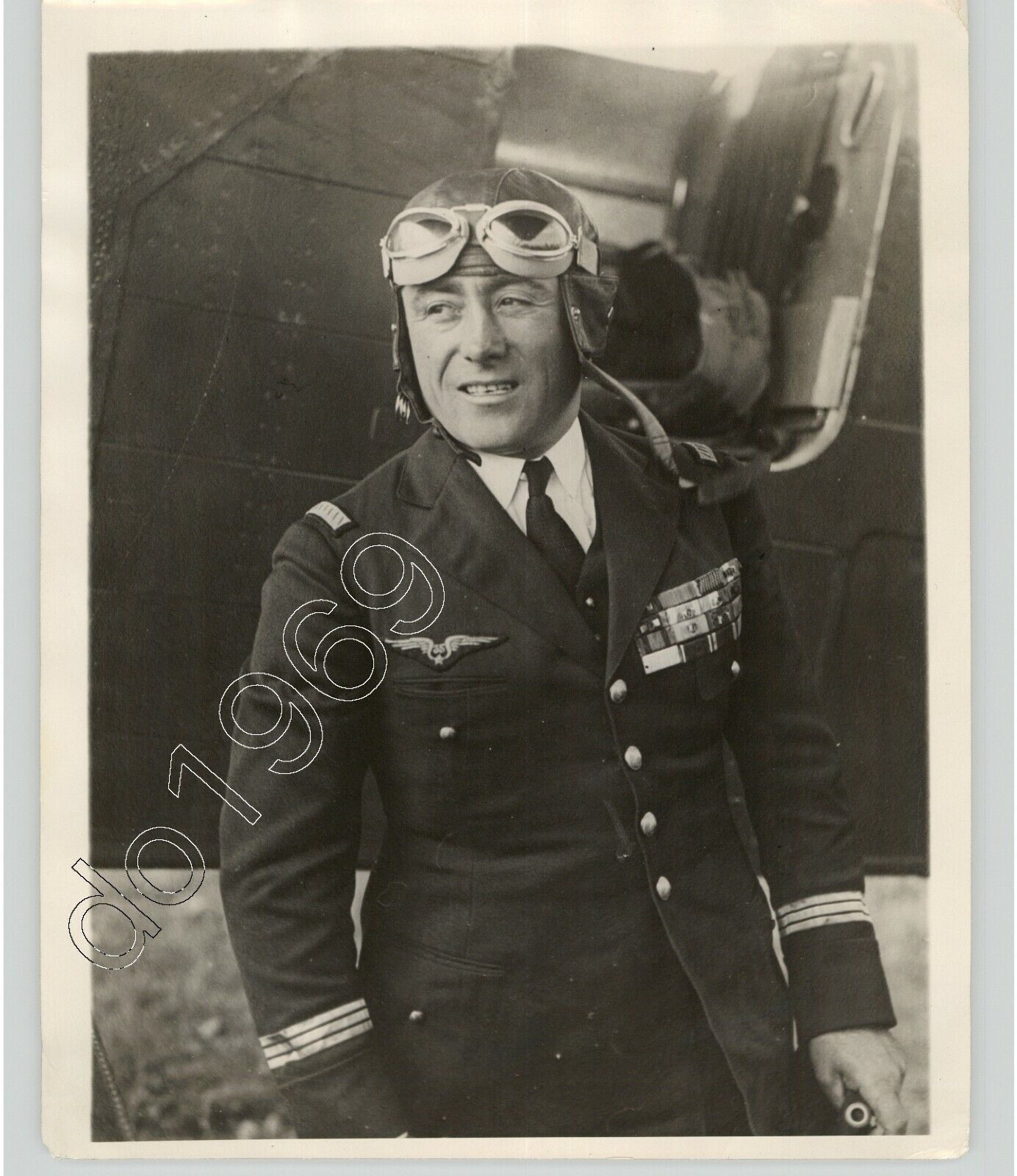 Famous French Aviator DIEUDONNE COSTAS Flying Regalia Uniform 1931 Press Photo