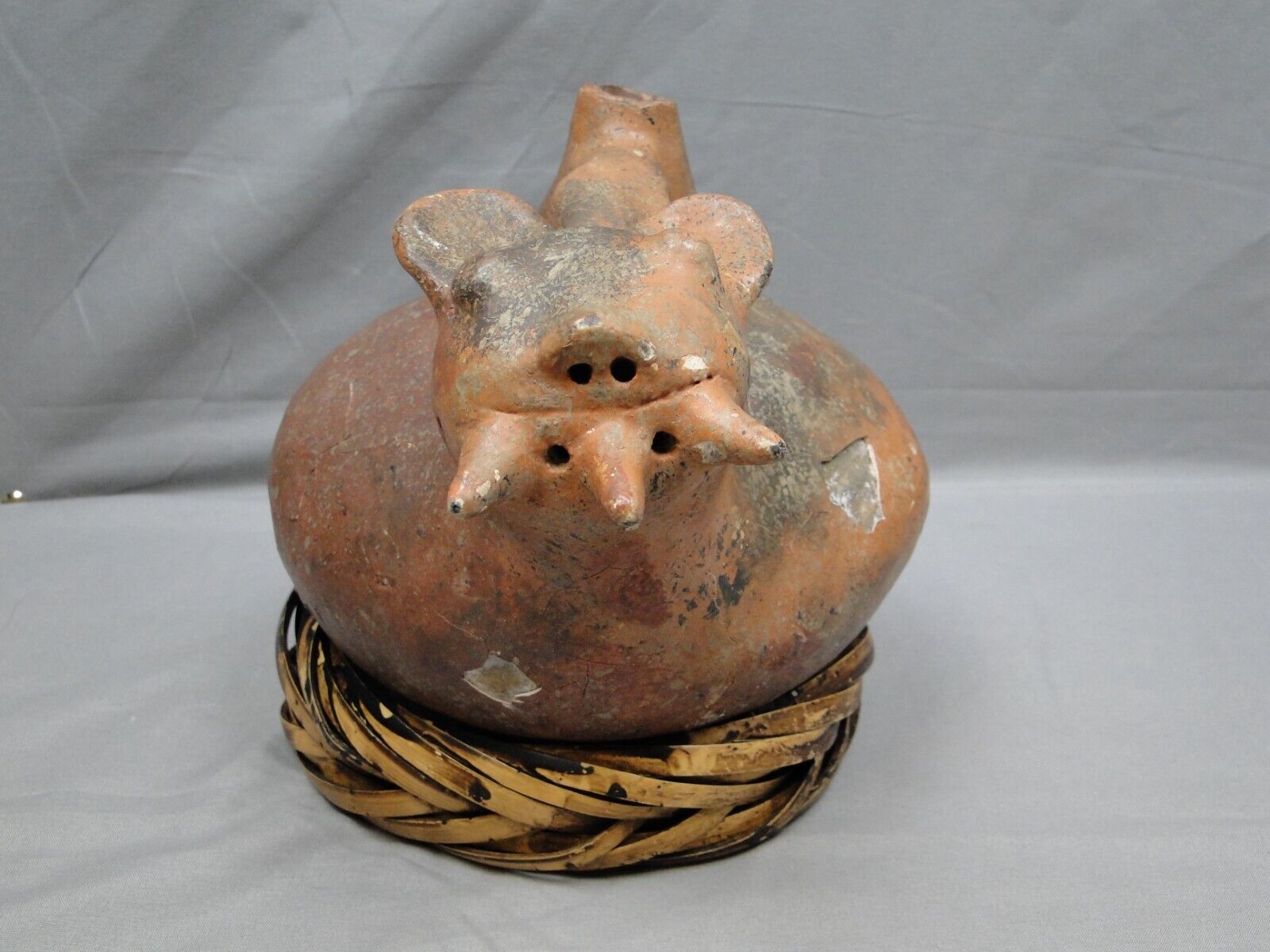 Vintage Peruvian Style Zoomorphic Pottery