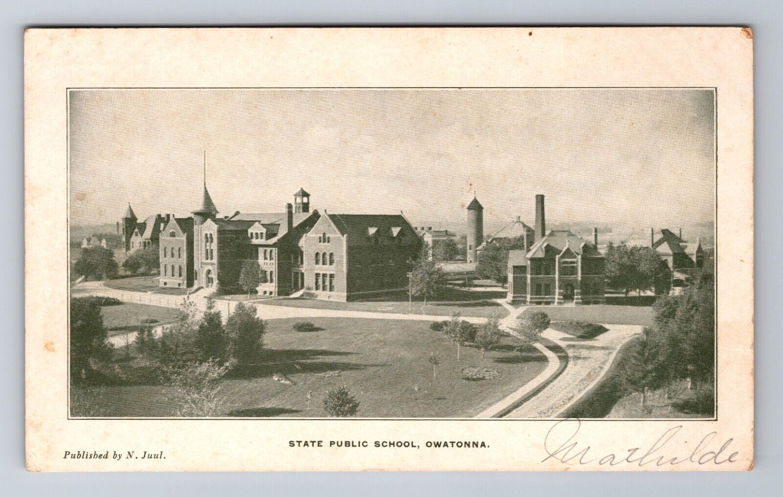 Owatonna MN-Minnesota, State Public School, c1910 Vintage Postcard