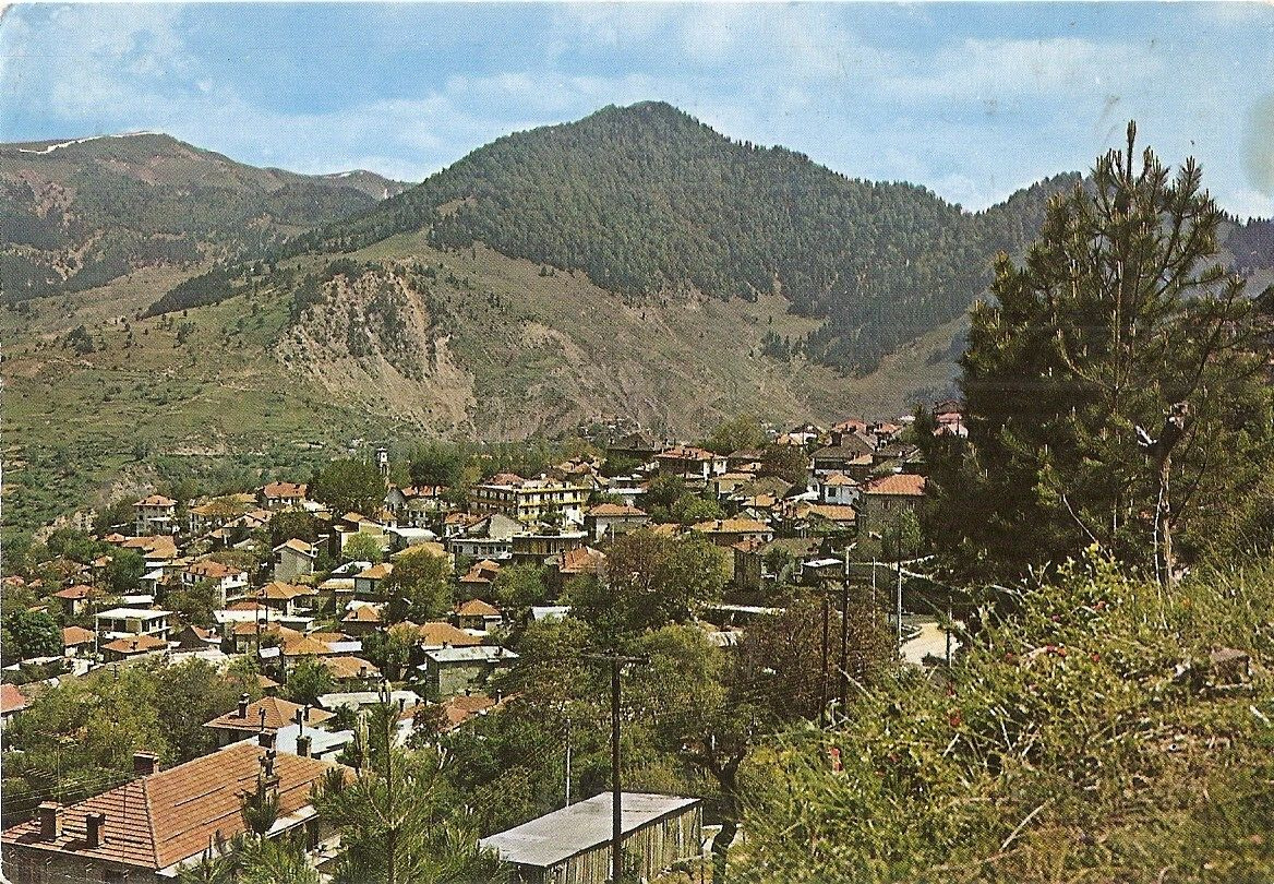 Greece,Epirus Metsovo,Nothern view Of the Village Vintage Postcard 1970 Diakakis