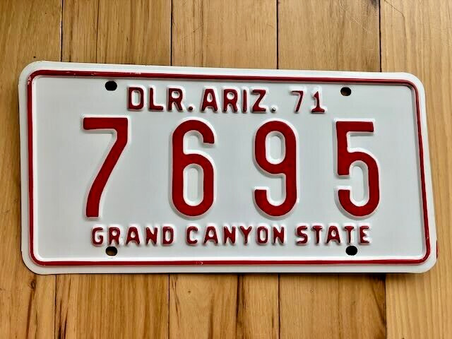 1971 Arizona Dealer License Plate