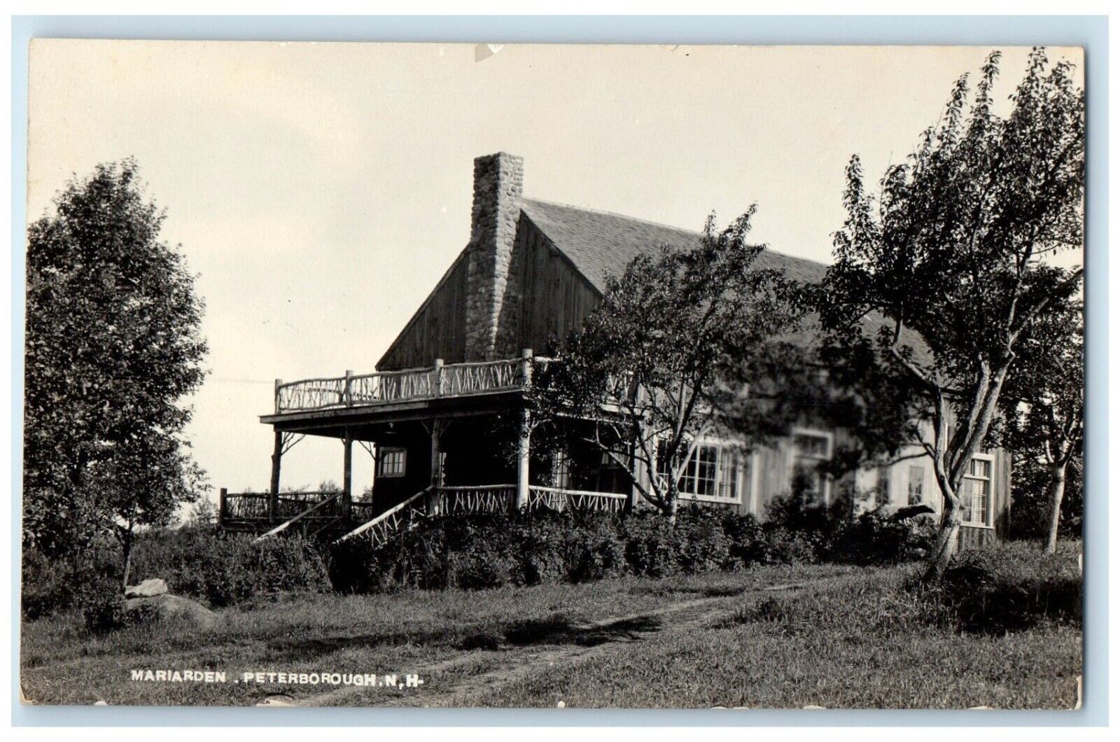 c1910\'s Mariarden Peterborough New Hampshire NH RPPC Photo Antique Postcard