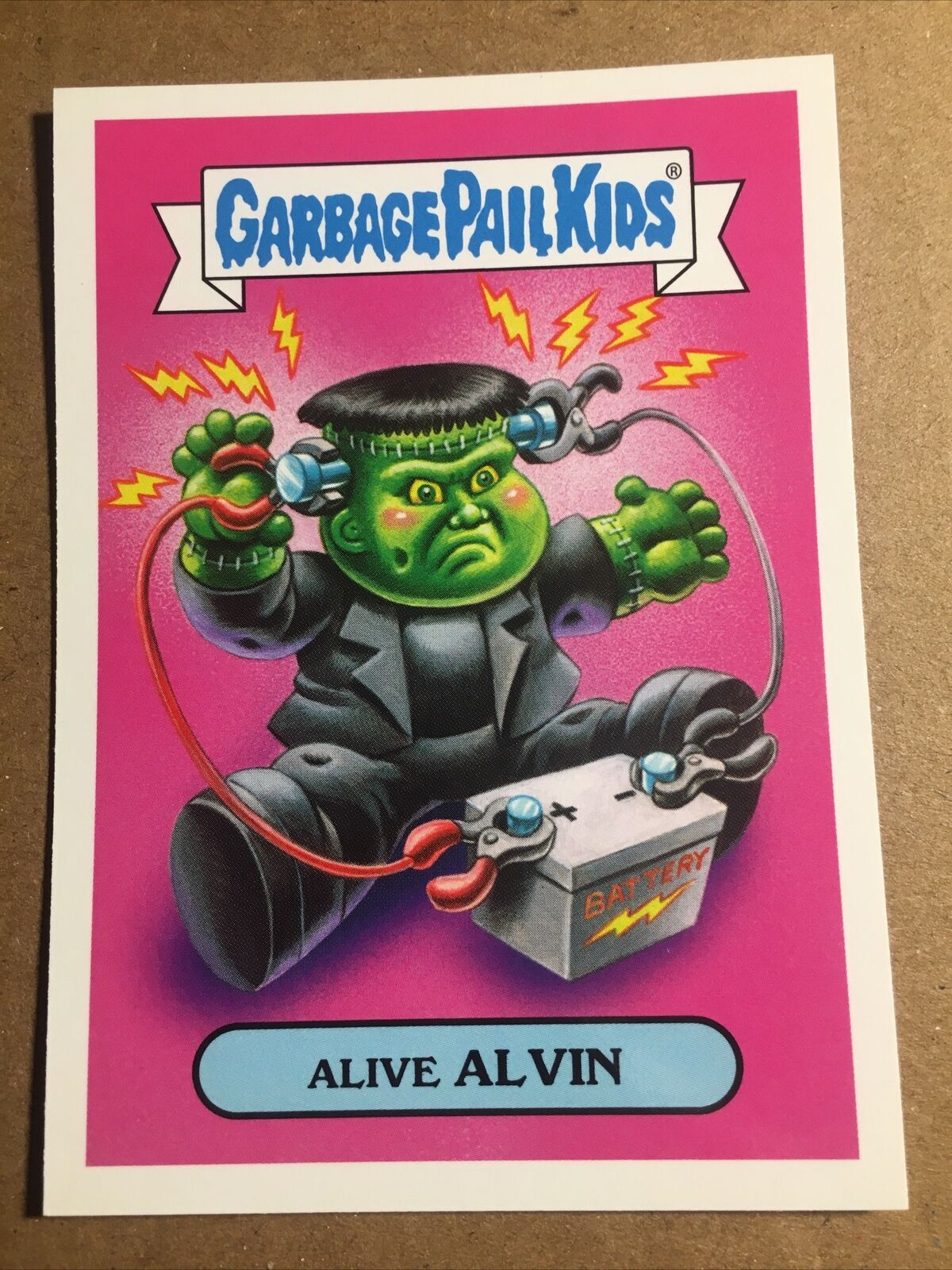 2018 Garbage Pail Kids CLASSIC FILM MONSTER STICKER. 5b Of 15. ALIVE ALVIN. B2