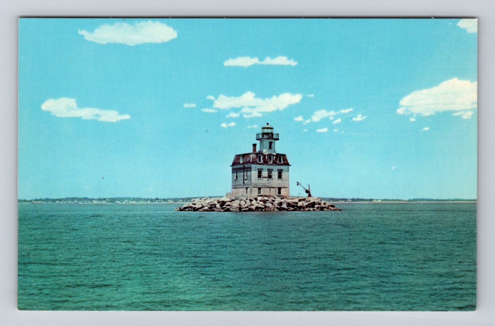 Long Island NY-New York, Gardiner Light House, Gardiner Bay Vintage Postcard