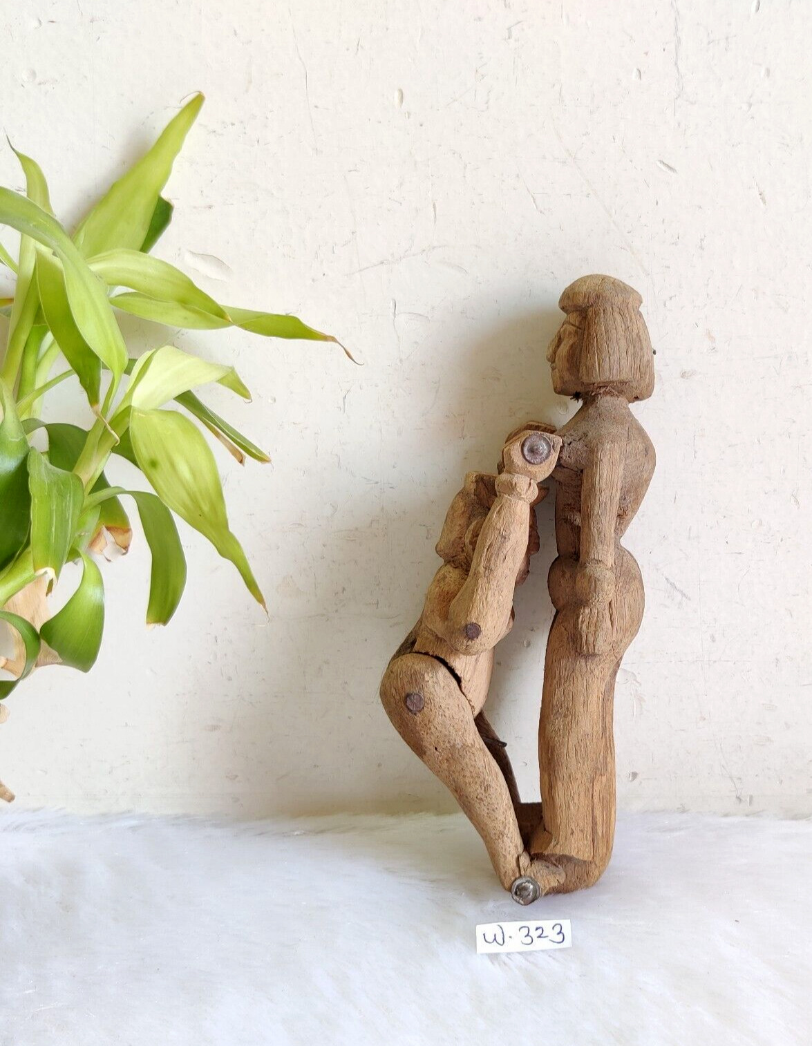 1920s Vintage Handmade Erotic Wooden Sculpture Figure Toy Rare Collectibles W323