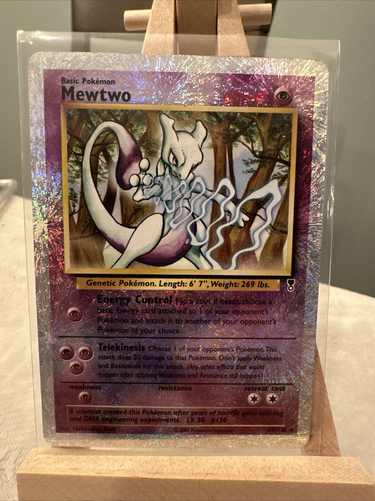 2002 Pokémon Legendary Collection 29/110 Mewtwo Reverse Foil Rare