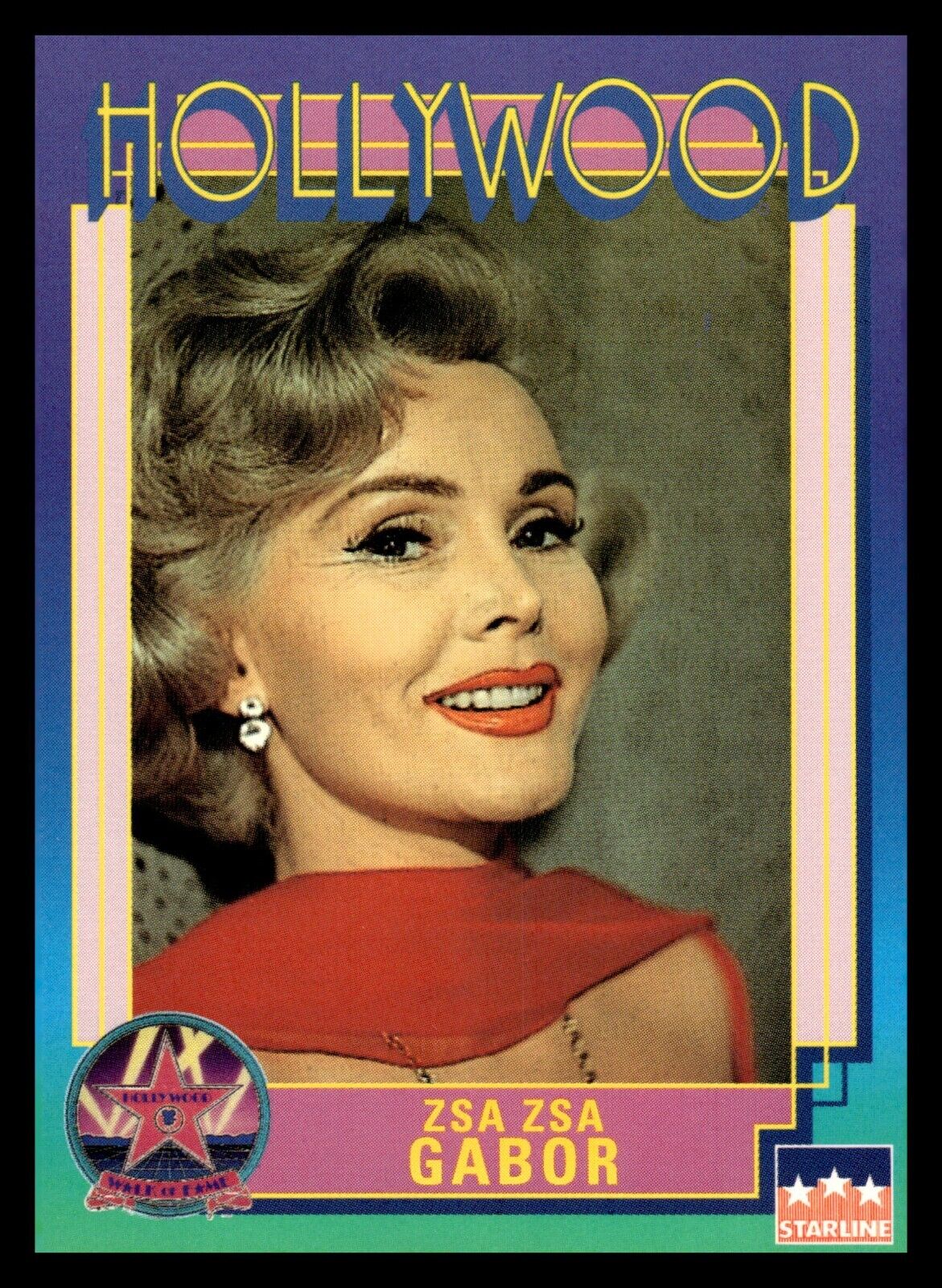 1991 Starline Hollywood #72 Zsa Zsa Gabor Trading Card