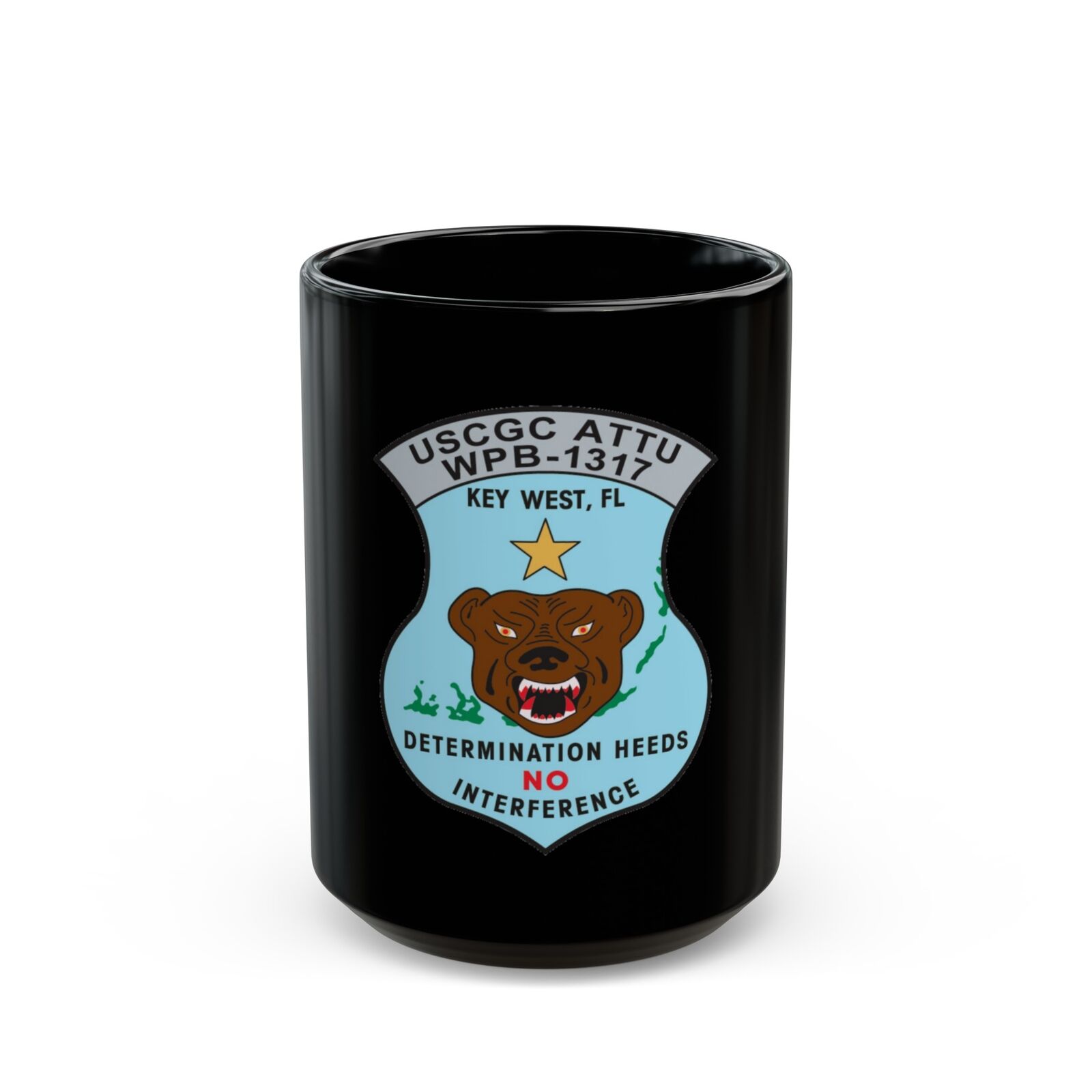 USCGC Attu WPB 1317   Key West FL (U.S. Coast Guard) Black Coffee Mug