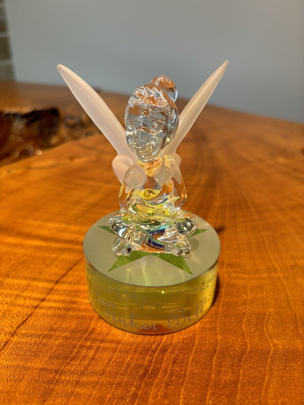 Rare Mint Condition TINKER BELL Glass Figurine Walt Disney World Original Box