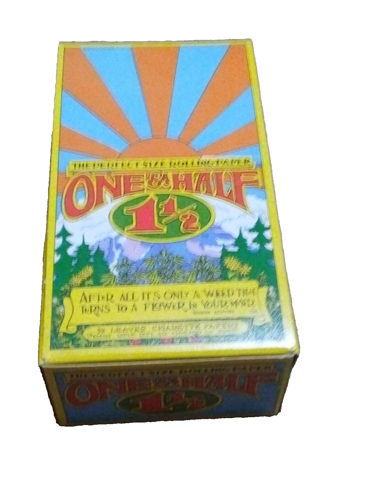 Vintage Adam's Apple One & A Half Rolling Papers - One Box of 24 pks.