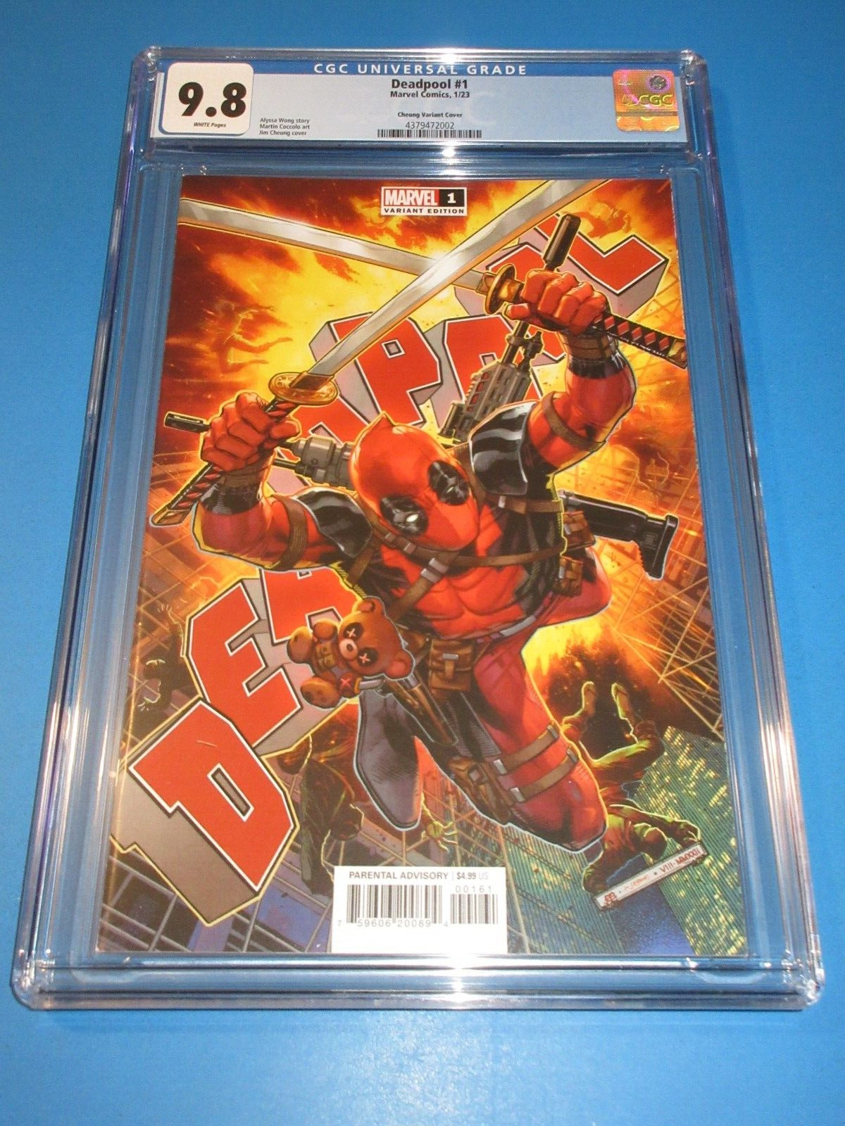Deadpool #1 Rare 1:50 Cheung Variant CGC 9.8 NM/M Gorgeous Gem Wow