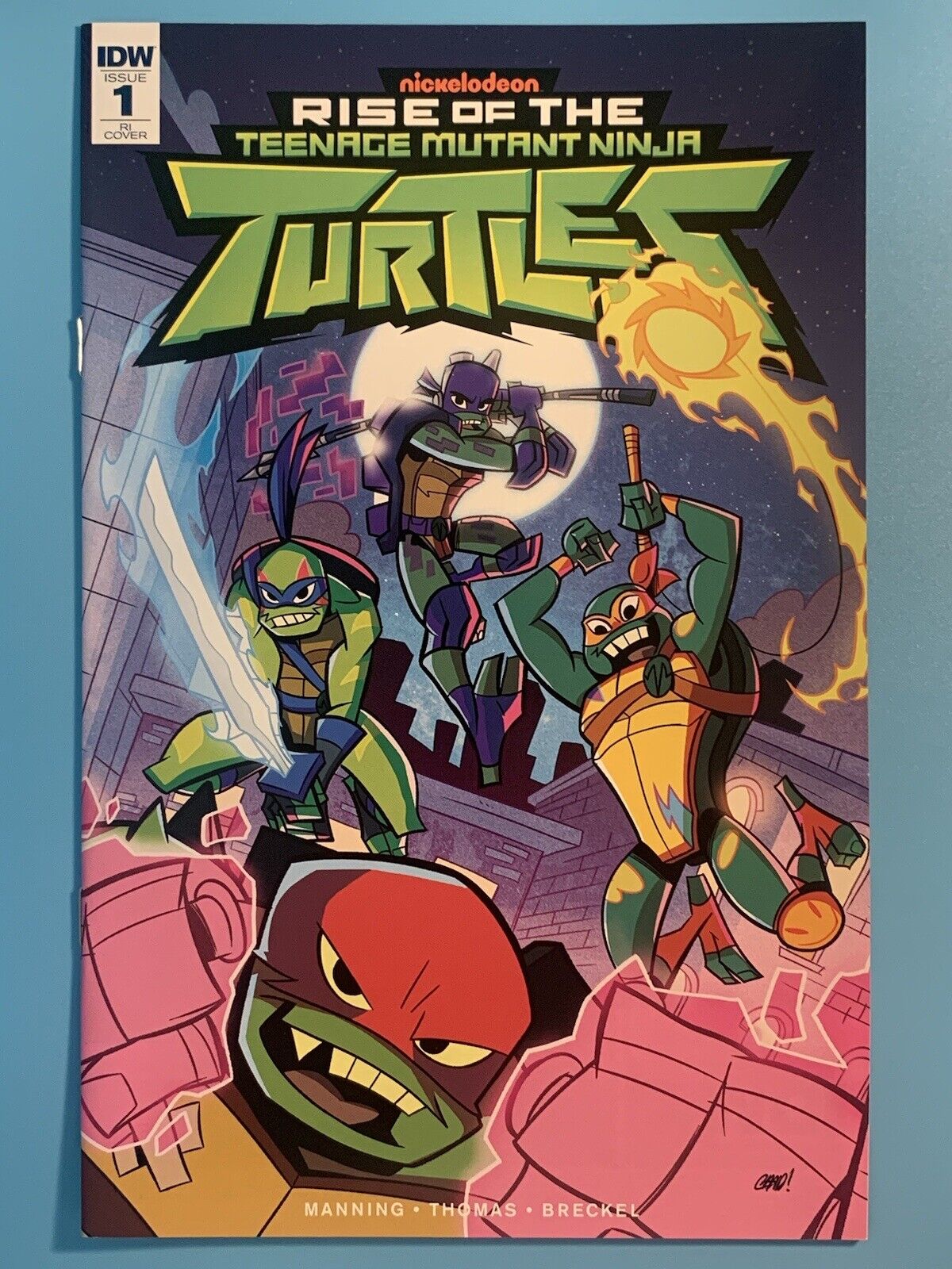 Rise Of The Teenage Age Mutant Ninja Turtles 1 RI 1:10 Variant IDW Comic Book