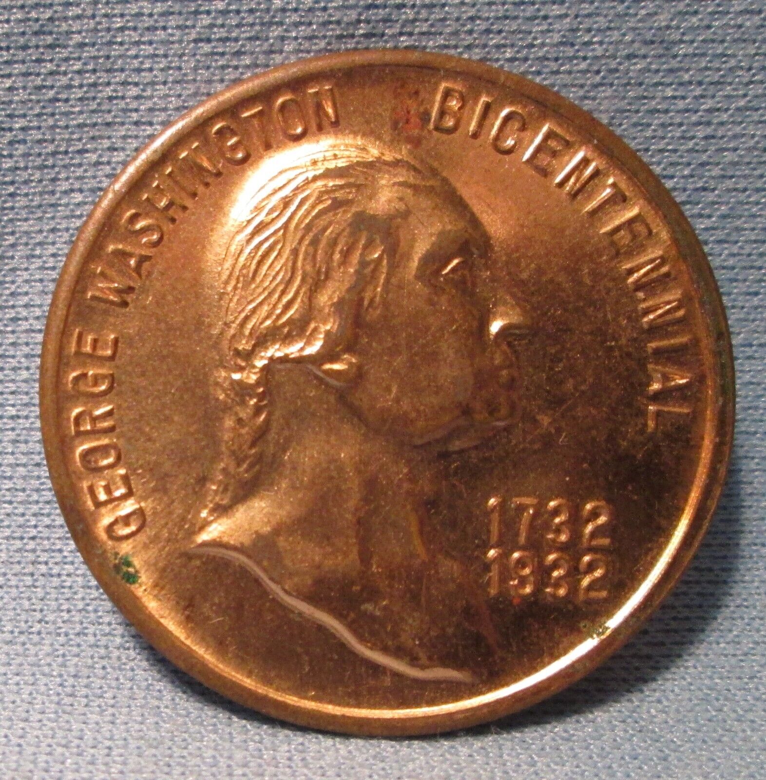 Vintage 1932 President WASHINGTON Bicentennial Coin Token ~ Historical Mt VERNON