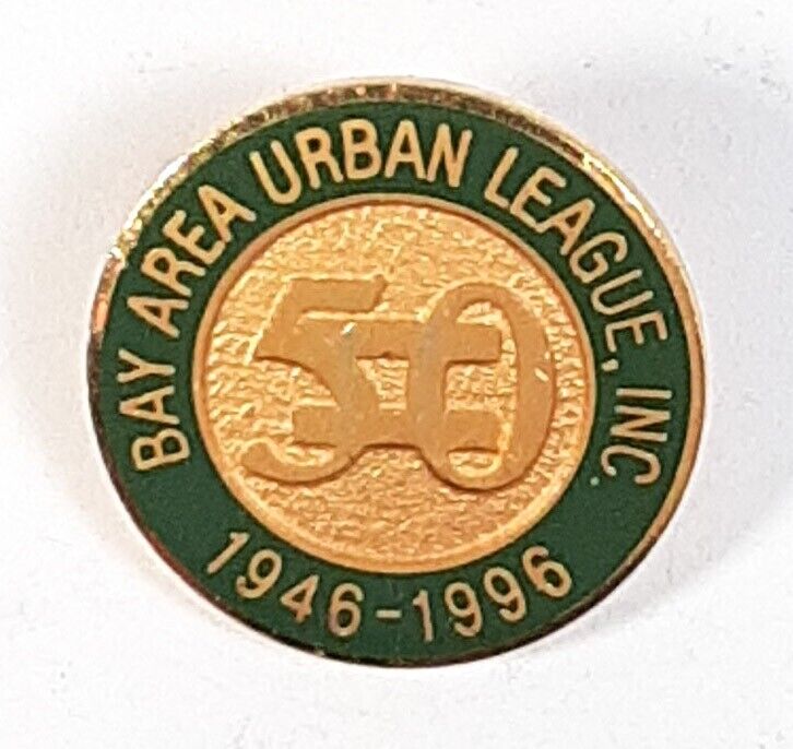 Bay Area Urban League, Inc. 1946 - 1996 50 Year Gold Tone Green Lapel Hat Pin